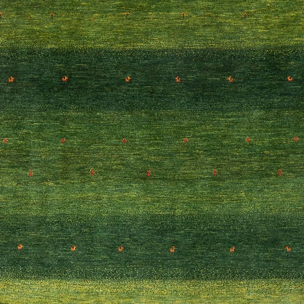 Gabbeh teppe - Loribaft persisk teppe - 306 x 212 cm - grønn