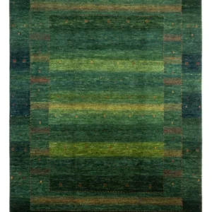 Gabbeh teppe - Loribaft persisk teppe - 314 x 233 cm - grønn