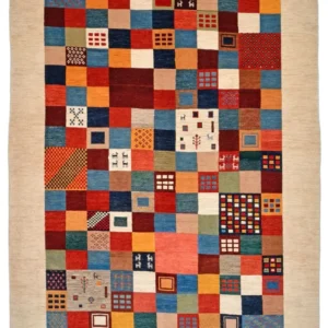 Gabbeh teppe - Loribaft persisk teppe - 327 x 224 cm - flerfarget