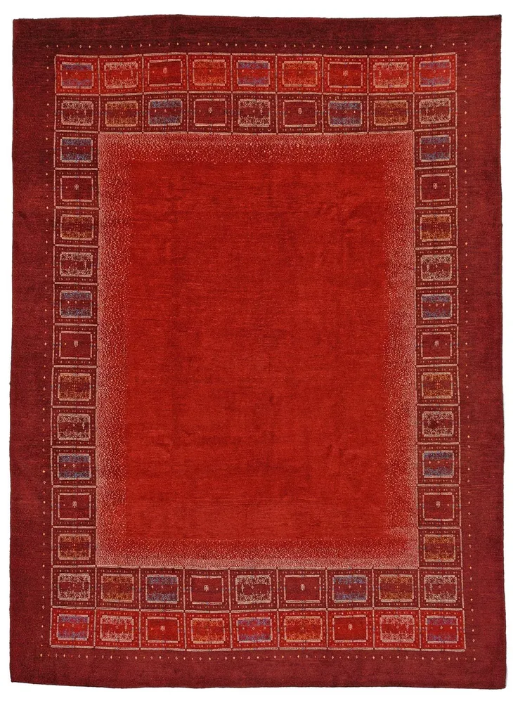 Gabbeh teppe - Loribaft persisk teppe - 353 x 257 cm - rød