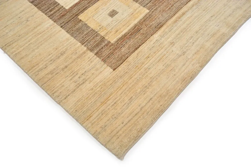 Gabbeh teppe - Loribaft persisk teppe - 384 x 265 cm - lysebrun