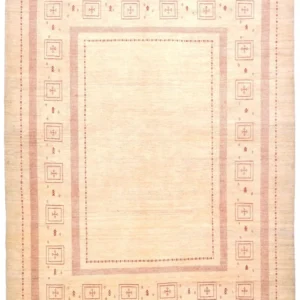 Gabbeh teppe - Loribaft persisk teppe - 417 x 309 cm - beige