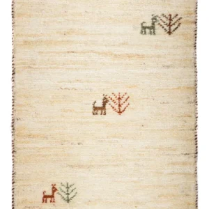 Gabbeh teppe - Loribaft persisk teppe - 60 x 40 cm - beige