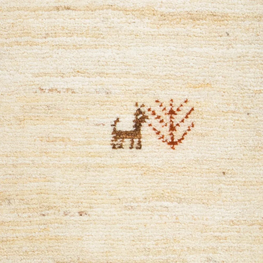 Gabbeh teppe - Loribaft persisk teppe - 60 x 40 cm - beige