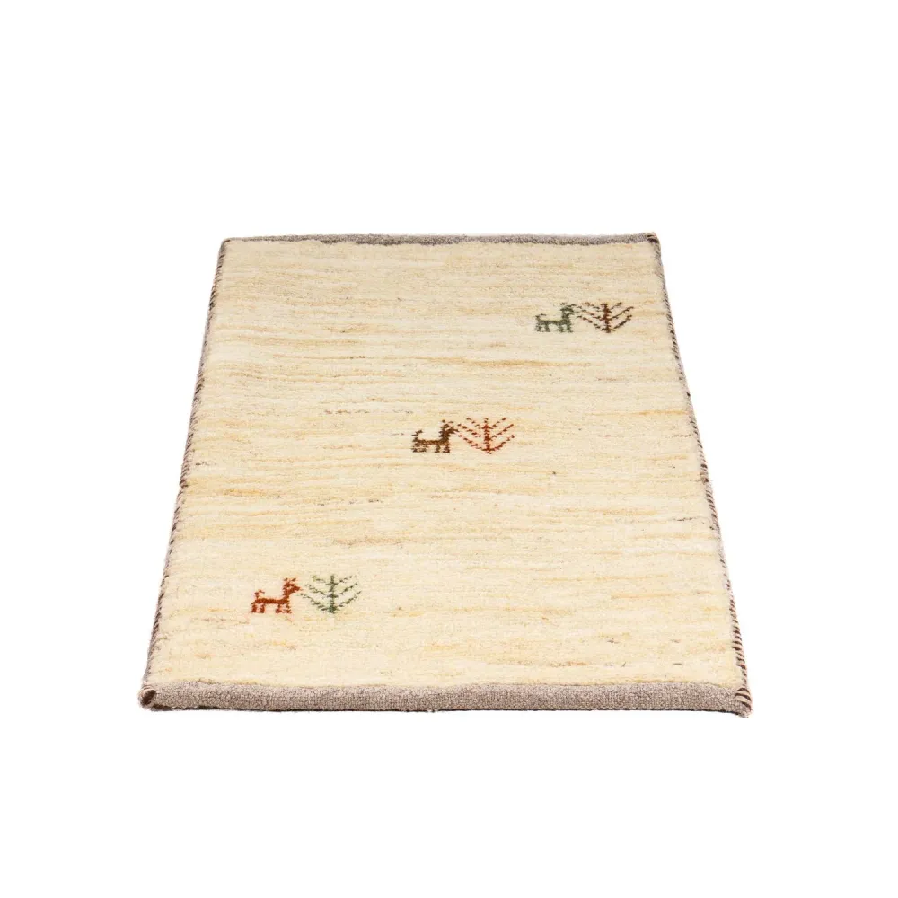Gabbeh teppe - Loribaft persisk teppe - 60 x 40 cm - beige