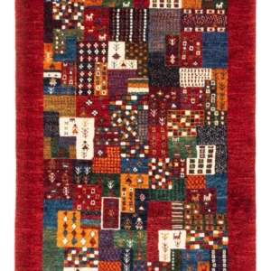 Gabbeh teppe - Loribaft persisk teppe - Royal - 122 x 84 cm - flerfarget
