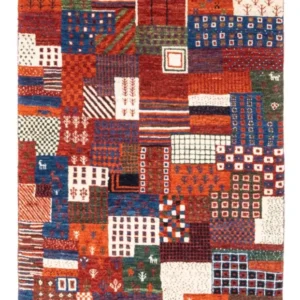 Gabbeh teppe - Loribaft persisk teppe - Royal - 123 x 80 cm - flerfarget