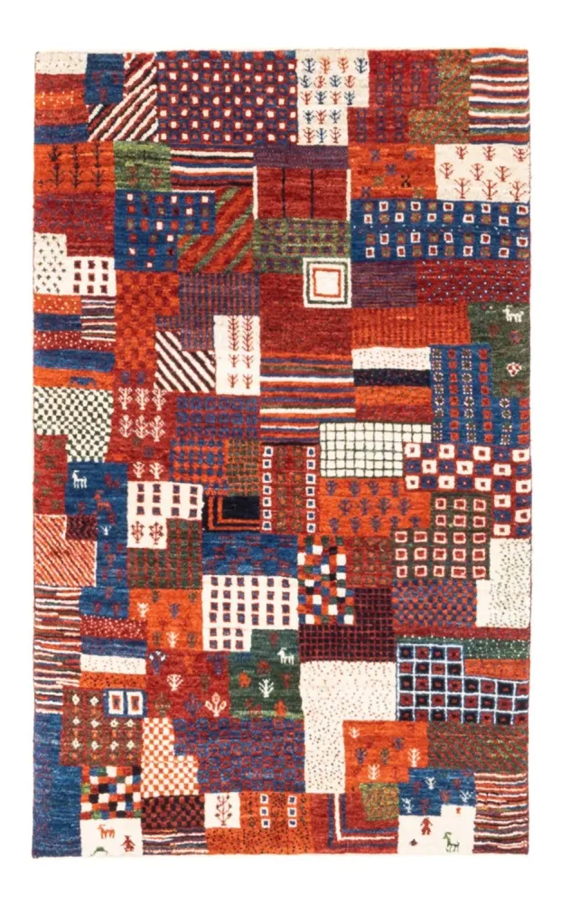Gabbeh teppe - Loribaft persisk teppe - Royal - 123 x 80 cm - flerfarget