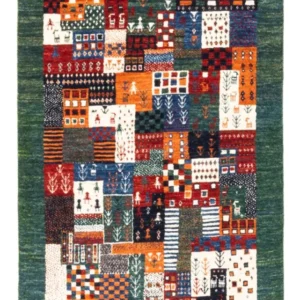 Gabbeh teppe - Loribaft persisk teppe - Royal - 125 x 83 cm - flerfarget