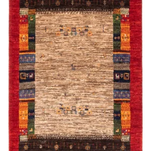 Gabbeh teppe - Loribaft persisk teppe - Royal - 130 x 87 cm - grå