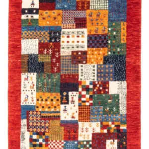 Gabbeh teppe - Loribaft persisk teppe - Royal - 119 x 79 cm - flerfarget