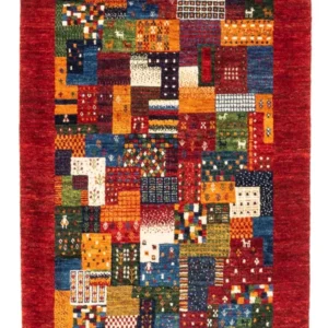 Gabbeh teppe - Loribaft persisk teppe - Royal - 120 x 87 cm - flerfarget