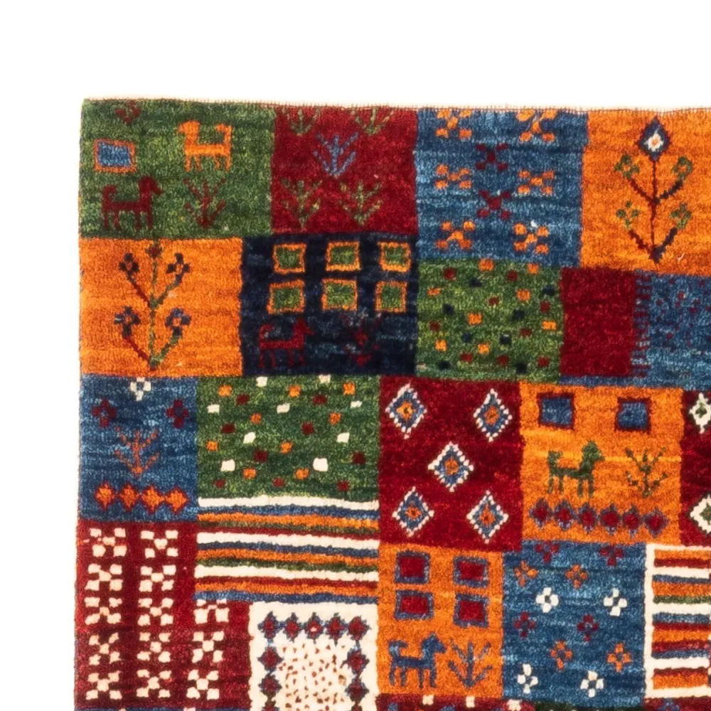 Gabbeh teppe - Loribaft persisk teppe - Royal - 128 x 87 cm - flerfarget