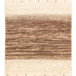 Gabbeh teppe - Loribaft persisk teppe - Royal - 121 x 82 cm - grå
