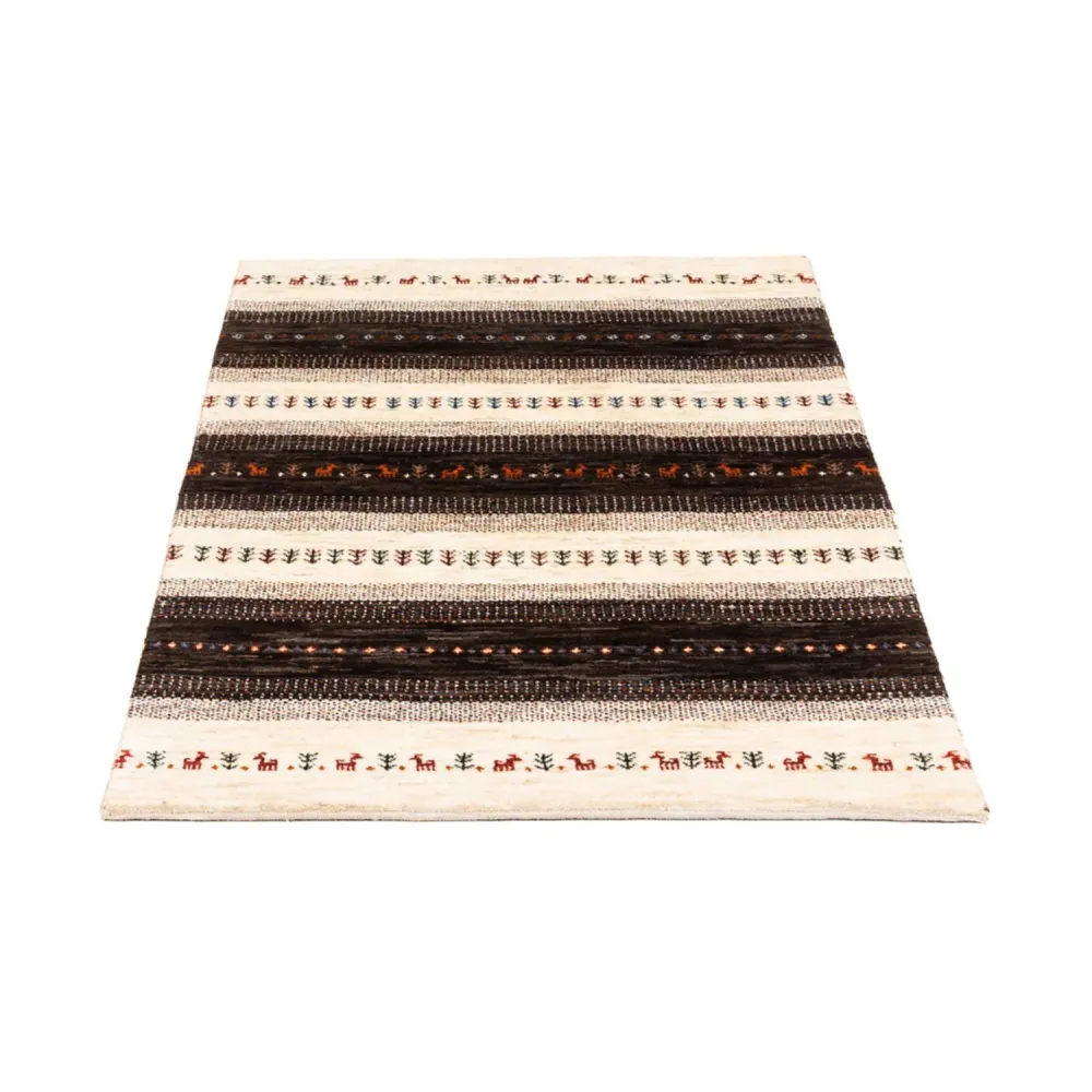 Gabbeh teppe - Loribaft persisk teppe - Royal - 128 x 81 cm - grå