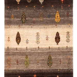 Gabbeh teppe - Loribaft persisk teppe - Royal - 125 x 88 cm - grå