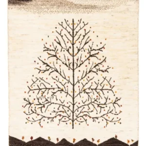 Gabbeh teppe - Loribaft persisk teppe - Royal - 132 x 84 cm - krem