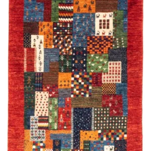 Gabbeh teppe - Loribaft persisk teppe - Royal - 129 x 81 cm - flerfarget