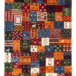 Gabbeh teppe - Loribaft persisk teppe - Royal - 128 x 87 cm - flerfarget