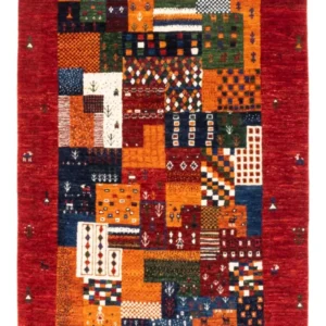 Gabbeh teppe - Loribaft persisk teppe - Royal - 125 x 93 cm - flerfarget