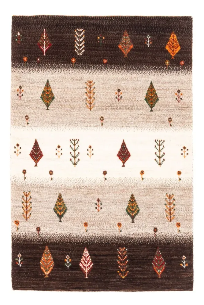 Gabbeh teppe - Loribaft persisk teppe - Royal - 126 x 84 cm - grå