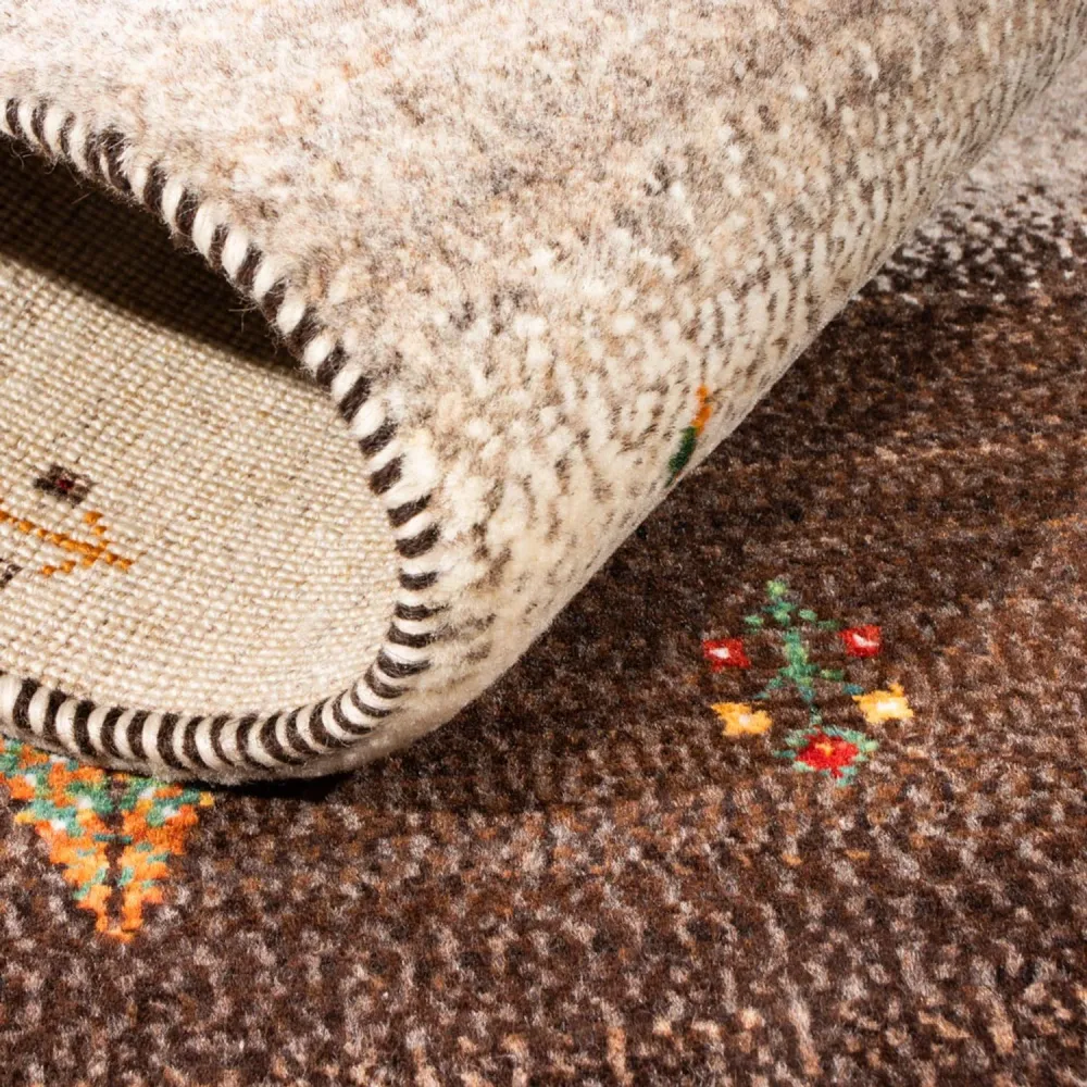 Gabbeh teppe - Loribaft persisk teppe - Royal - 126 x 84 cm - grå