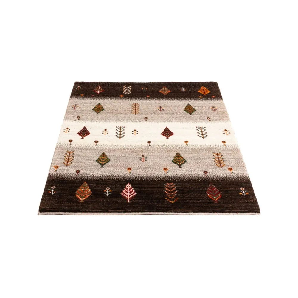 Gabbeh teppe - Loribaft persisk teppe - Royal - 126 x 84 cm - grå