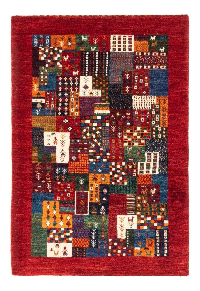 Gabbeh teppe - Loribaft persisk teppe - Royal - 122 x 84 cm - flerfarget