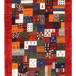 Gabbeh teppe - Loribaft persisk teppe - Royal - 128 x 85 cm - flerfarget