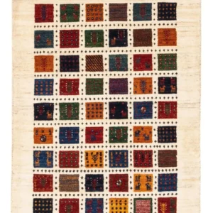 Gabbeh teppe - Loribaft persisk teppe - Royal - 112 x 80 cm - flerfarget