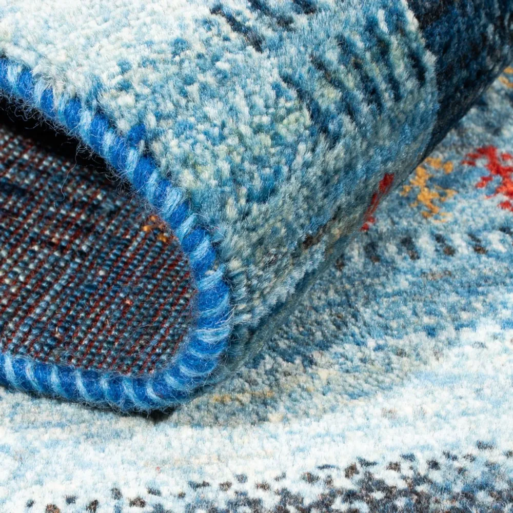 Gabbeh teppe - Loribaft persisk teppe - Royal - 128 x 78 cm - blå