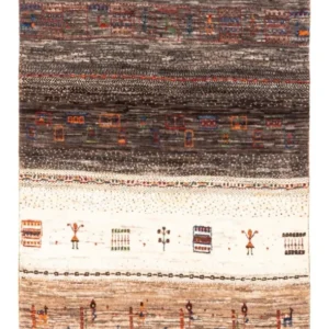 Gabbeh teppe - Loribaft persisk teppe - Royal - 137 x 85 cm - brun