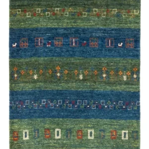 Gabbeh teppe - Loribaft persisk teppe - Royal - 130 x 85 cm - blå