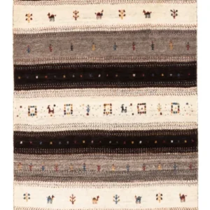 Gabbeh teppe - Loribaft persisk teppe - Royal - 134 x 84 cm - brun
