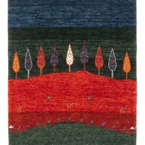 Gabbeh teppe - Loribaft persisk teppe - Royal - 126 x 86 cm - flerfarget