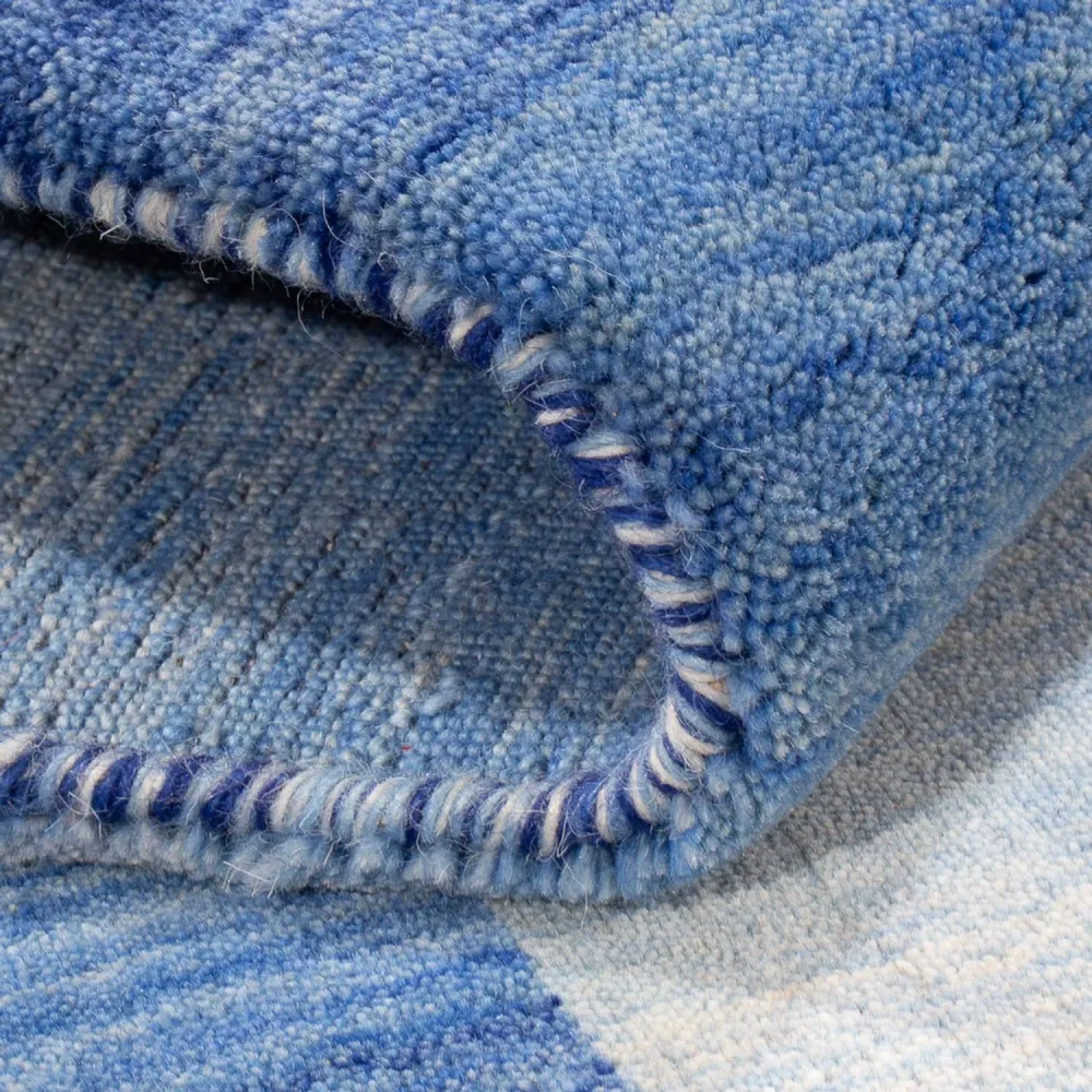 Gabbeh teppe - Loribaft Softy - 185 x 123 cm - blå