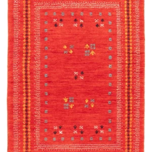Gabbeh teppe - Loribaft Softy - 90 x 60 cm - rød