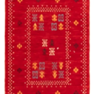 Gabbeh teppe - Loribaft Softy - 90 x 60 cm - rød