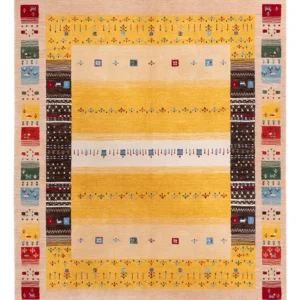 Gabbeh teppe - Loribaft Softy - 240 x 170 cm - gull