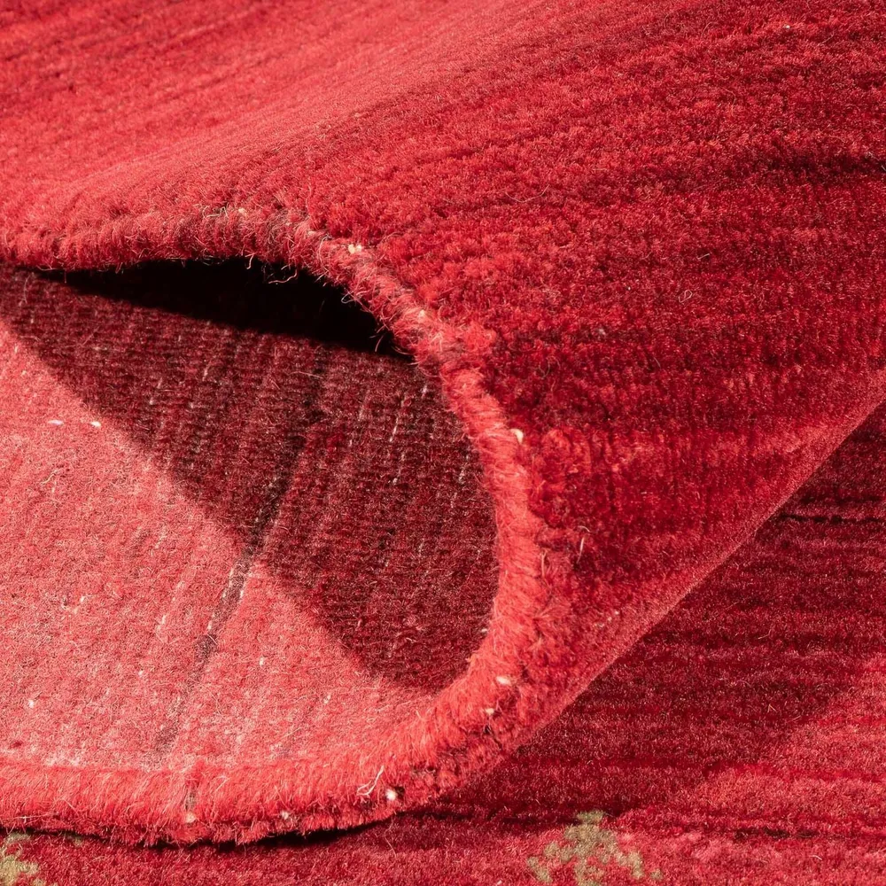 Gabbeh teppe - Loribaft Softy - 240 x 170 cm - mørk rød