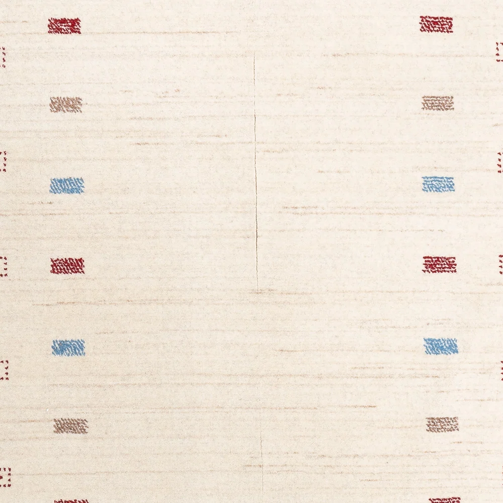 Gabbeh teppe - Loribaft Softy - 240 x 170 cm - naturhvit