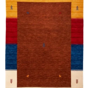 Gabbeh teppe - Loribaft Softy - 240 x 170 cm - brun