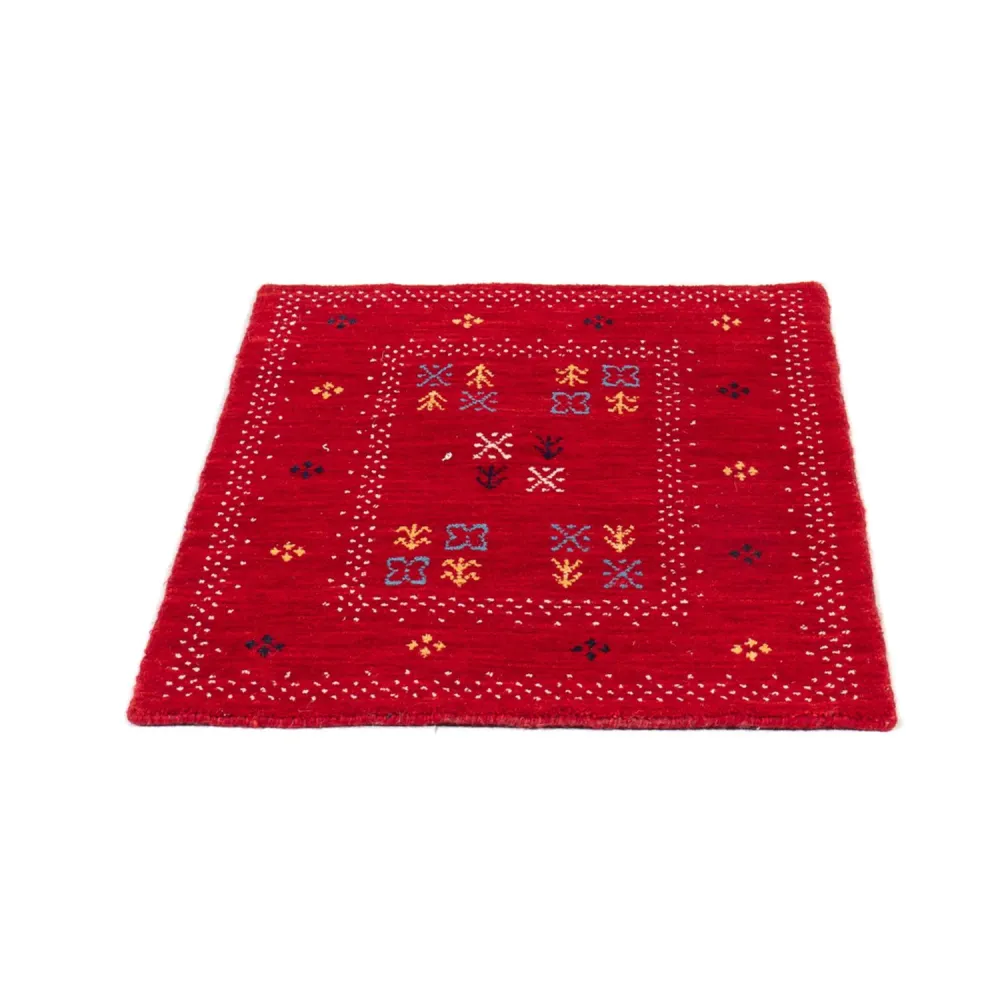 Gabbeh teppe - Loribaft Softy - 90 x 60 cm - rød