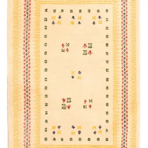 Gabbeh teppe - Loribaft Softy - 90 x 60 cm - beige