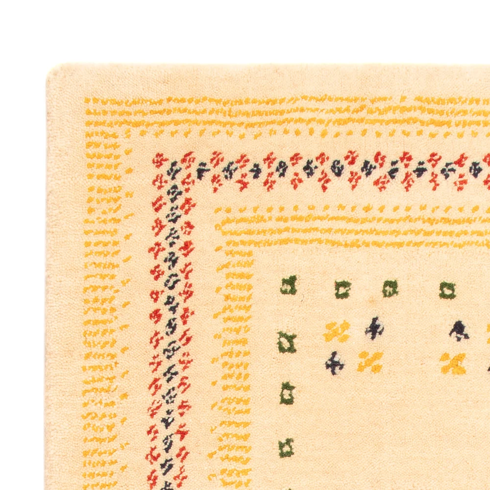 Gabbeh teppe - Loribaft Softy - 90 x 60 cm - beige