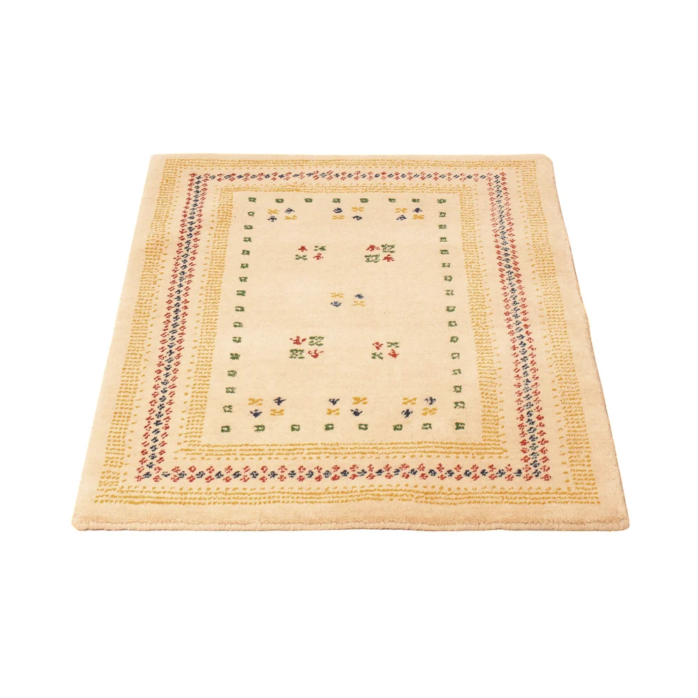 Gabbeh teppe - Loribaft Softy - 90 x 60 cm - beige