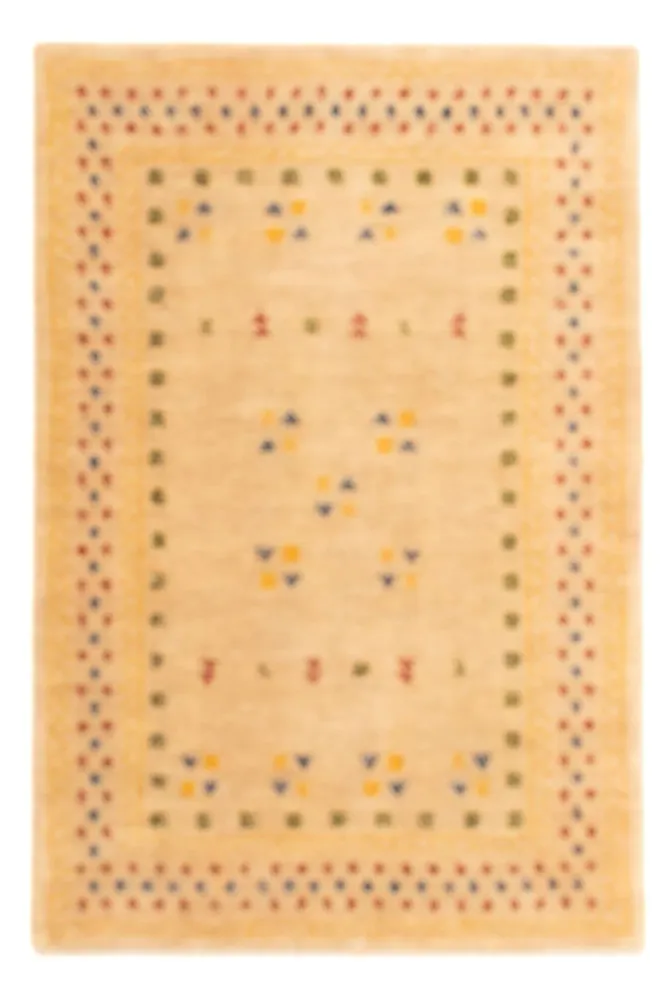 Gabbeh teppe - Loribaft Softy - 90 x 60 cm - lys beige