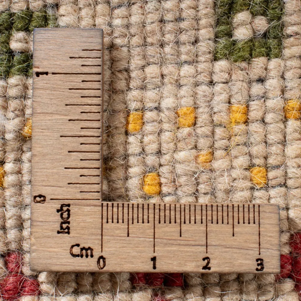 Gabbeh teppe - Loribaft Softy - 90 x 60 cm - lys beige