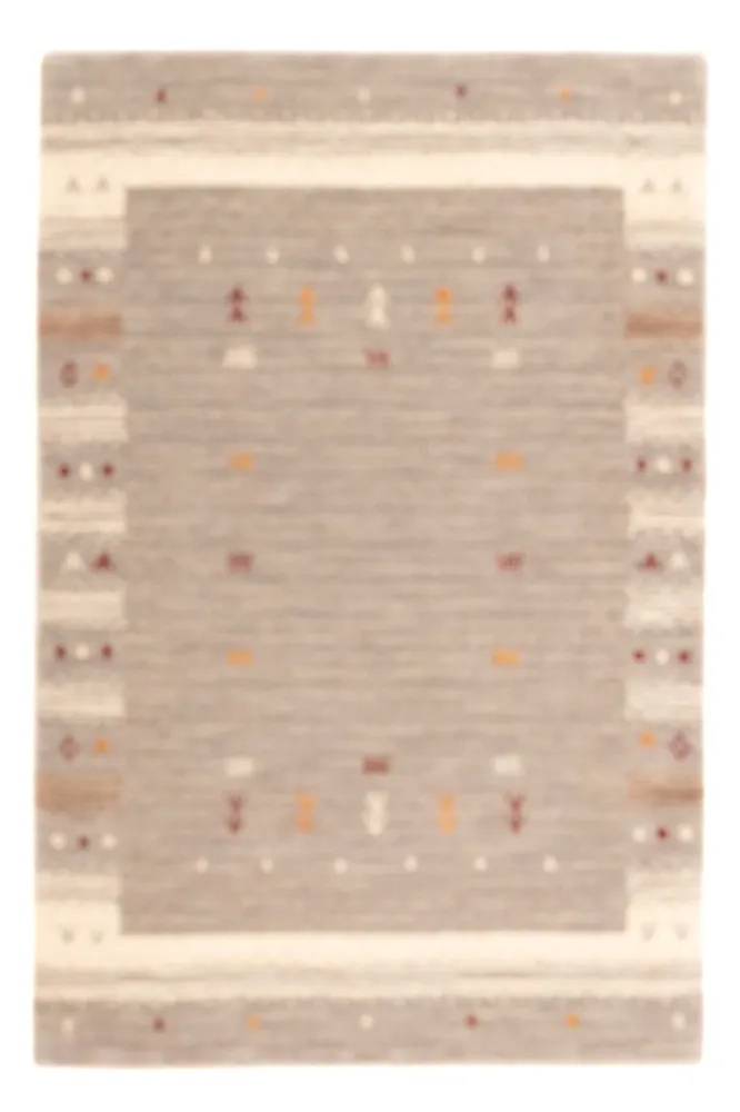 Gabbeh teppe - Loribaft Softy - 90 x 60 cm - mørk beige