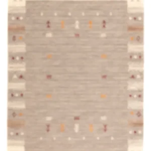 Gabbeh teppe - Loribaft Softy - 90 x 60 cm - mørk beige